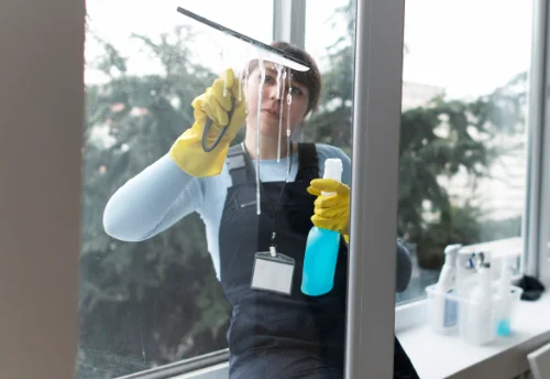 Nettoyage de vitres intérieures et extérieures à Motreff